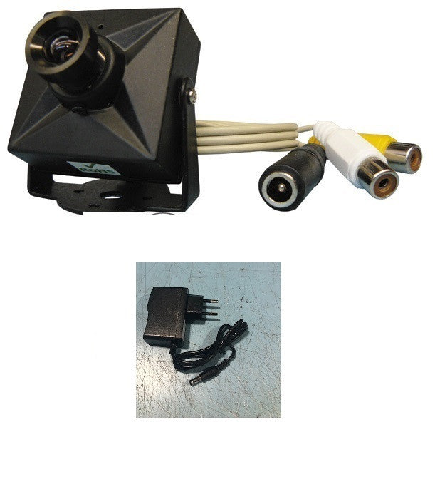Camera couleur surveillance audio video securite + alimentation 220v 8v 1/3 380 lignes ECLATS DESTOCKAGE