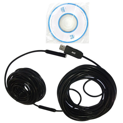 Camera couleur usb 20m video inspection canalisation conduit debouchage ECLATS DESTOCKAGE