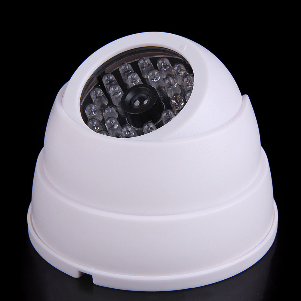 Camera dome blanc video cctv reglable factice surveillance securite protection ECLATS DESTOCKAGE