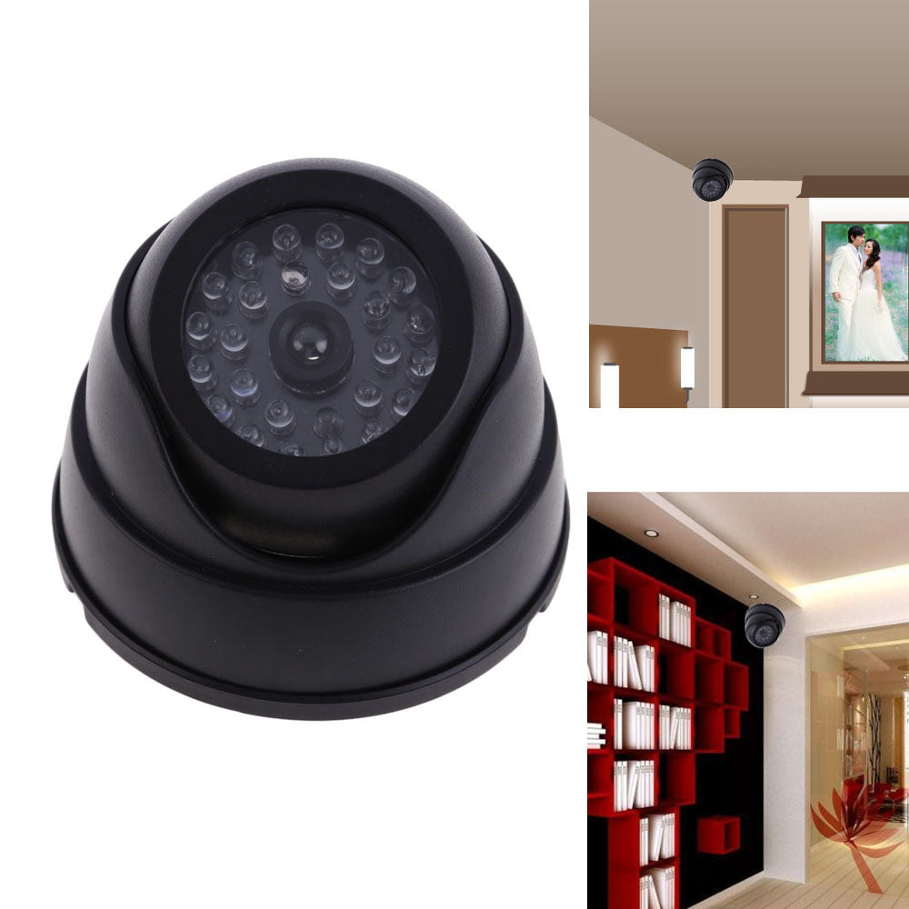Camera dome noire video cctv reglable factice surveillance securite protection ECLATS DESTOCKAGE