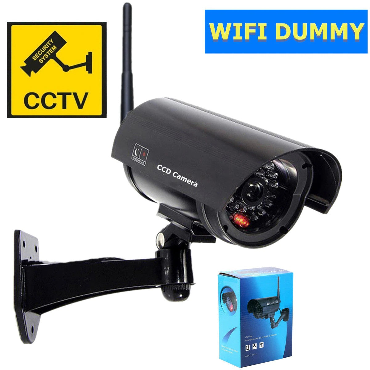 Caméra factice d'intérieur Wifi imite une vraie camera video sans fil ECLATS DESTOCKAGE