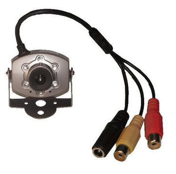 Camera noir blanc 9v 10v 11v 12v 1/4 objectif video 3,6mm audio led infrarouge nocturne discrete ECLATS DESTOCKAGE