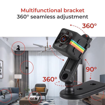 Caméra sécurité cachée rechargeable infrarouge SQ16 1080P HD Vision nocturne enregistrement numérique sd ECLATS DESTOCKAGE