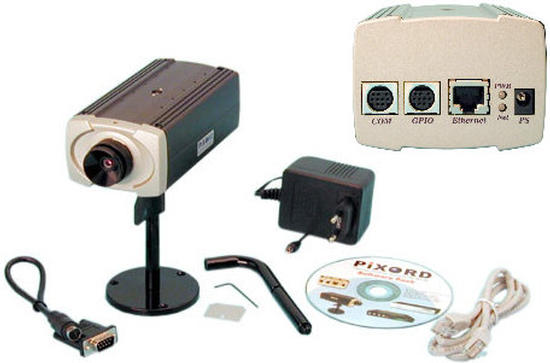 Camera surveillance video couleur 12v 1/3 reseau ip web camera ip rj45 systeme securite alarme ECLATS DESTOCKAGE