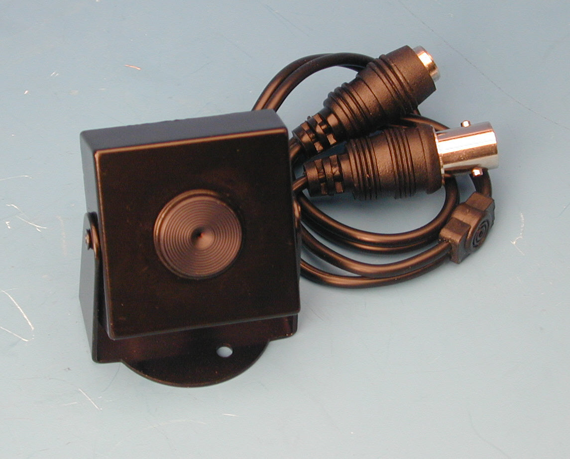 Camera surveillance video n/b 12v 1/3' objectif 5.5mm pinole coffre metal video surveillance ECLATS DESTOCKAGE