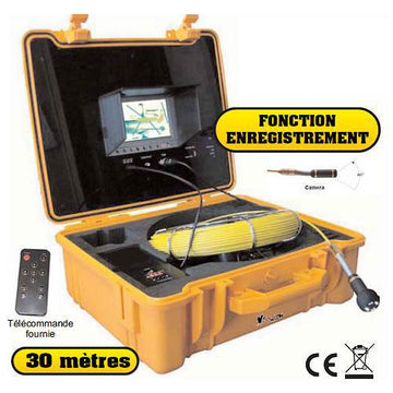 Camera video couleur 30m z710dm enregistreur ecran vidéo inspection canalisation conduit debouchage ECLATS DESTOCKAGE