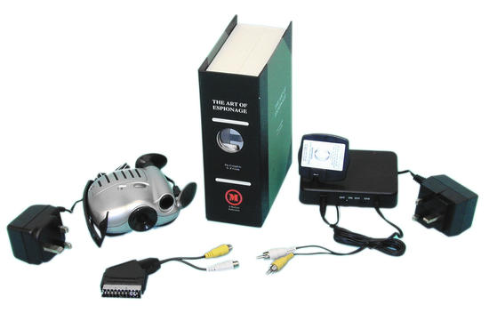 Camera video couleur surveillance video sans fil objectif cachee dans un faux livre spy covcam ECLATS DESTOCKAGE