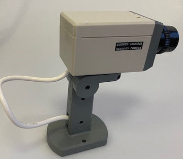 Camera video factice cachee motorisee voyant clignotant securité fausse dissuasion support ECLATS DESTOCKAGE
