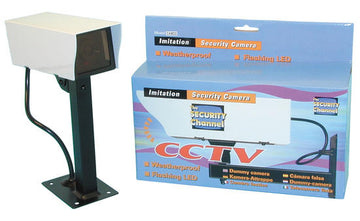 Camera video factice dissuasive interieur exterieur camd2 etanche voyant coffret metal support ECLATS DESTOCKAGE