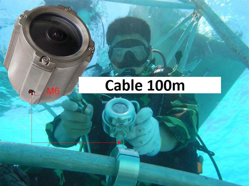 caméra video réseau IP POE 12v 100m sous-marine acier inoxydable 1080P Accès multi-navigateur 150Kpa ECLATS DESTOCKAGE