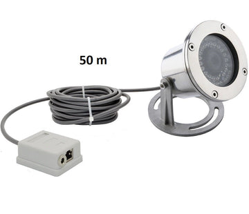 Caméra vidéo réseau sous-marine IP POE 12v 50m acier inoxydable 1080P accès multi-navigateur 150Kpa ECLATS DESTOCKAGE