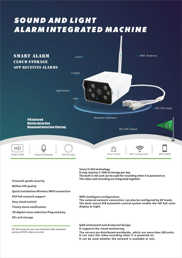 Camera video wifi 12v compatible generateur de fumee diffuseur brouillard 120m3 fnfog fu12vp ECLATS DESTOCKAGE