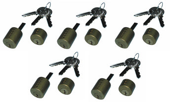 5 Canon cylindre avec 3 cles pour serrure electrique 5001.1z ECLATS DESTOCKAGE