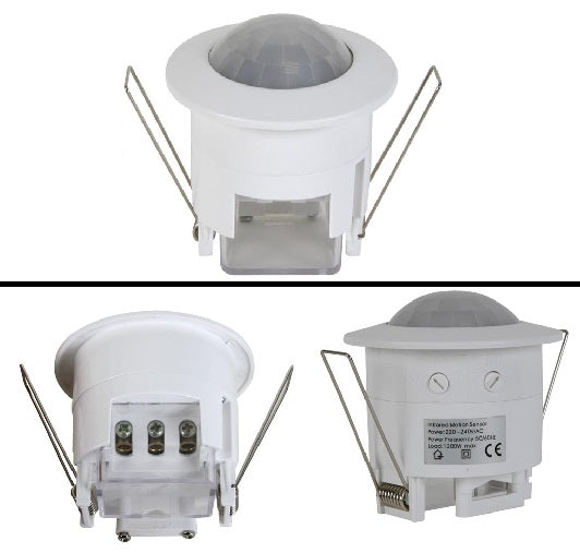 Capteur 300w detecteur de mouvement mode infrarouge 220v pir41 à encastrer ECLATS DESTOCKAGE