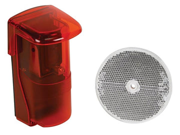 Capteur cellule photoelectrique polarise 12v 24v 48v 220v reflecteur reflexion pem10d2 barriere ECLATS DESTOCKAGE