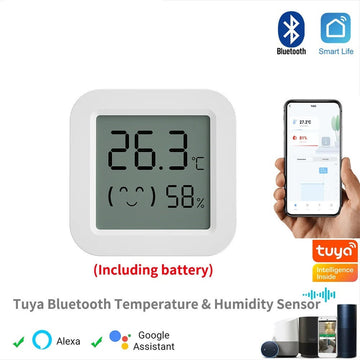 capteur wifi température et d'humidité affichage numérique LCD Bluetooth hygromètre appli smart life ECLATS DESTOCKAGE
