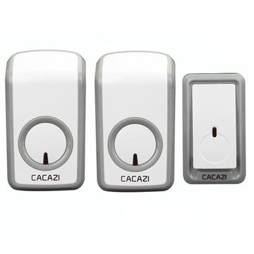Carillon de porte 220v W-899 2 sonnette sans fil étanche 350m 1 bouton appel à distance 200m a 350m 48 sonneries prise euro ECLATS DESTOCKAGE