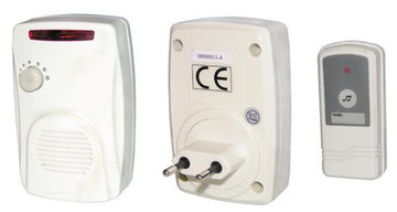 Carillon de porte sans fil prise 220v bouton panique etanche sonnette sonnerie alarme lx103 ECLATS DESTOCKAGE
