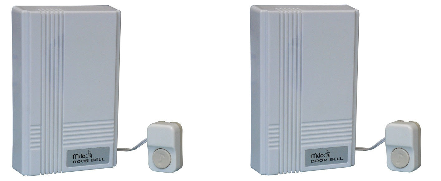 2 Carillon filaire pour porte avec sonnette 12 melodies sonnerie alarme ECLATS DESTOCKAGE