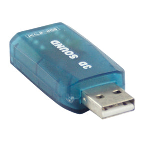 Carte son 3d 5.1 usb notebook pc cmp soundusb12 plug & play connexion 3.5 mm könig ECLATS DESTOCKAGE