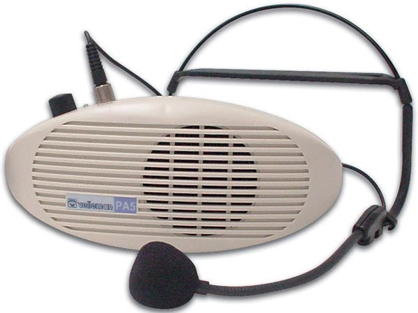 Casque amplificateur son pa5n 5w public address portable sono ampli portatif guide touristique ECLATS DESTOCKAGE