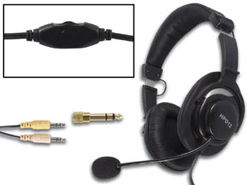 Casque stéréo numérique hpd12 microphone compatible telephone pabx telephonie ordinateur pc audio ECLATS DESTOCKAGE