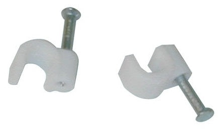 Cavalier diamètre 7 blanc (sachet 100 pcs) attache cable fixation cable cable accessoires fixation ECLATS DESTOCKAGE