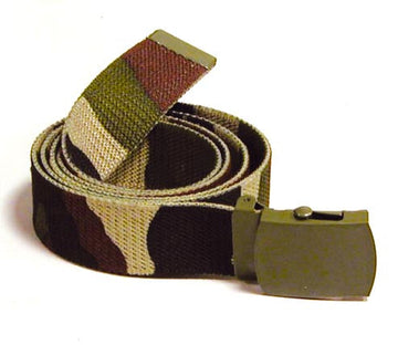 Ceinture toile kaki boucle camouflage defense ceinturon militaire police armee militaires ECLATS DESTOCKAGE