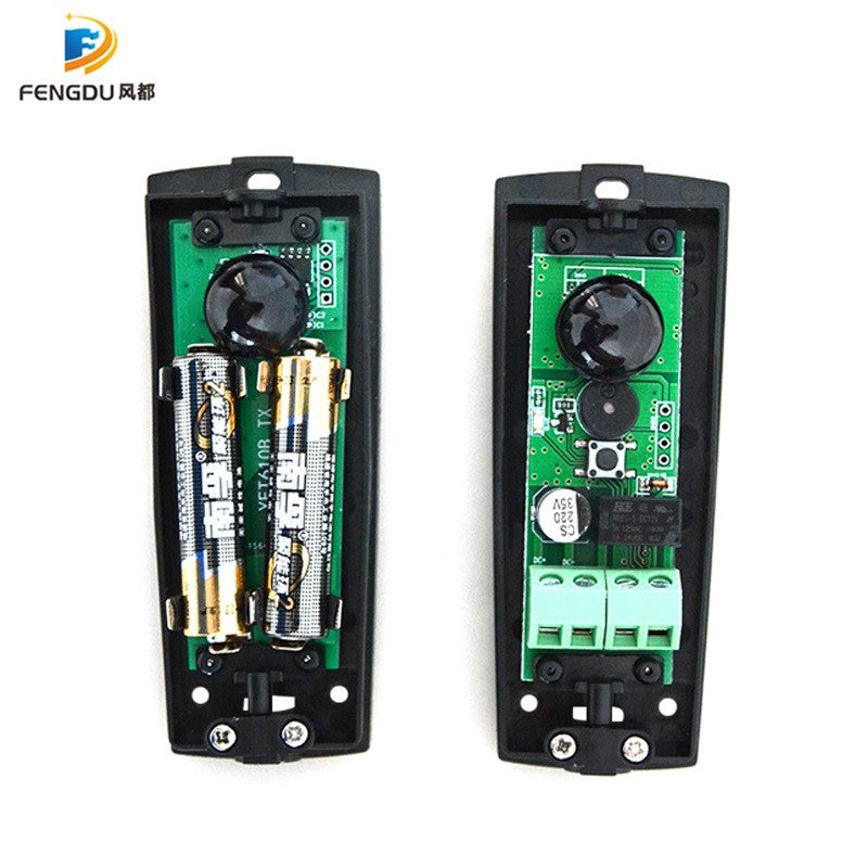 Cellule barriere infrarouge embarquee pile secour 3v rayon laser electronique 8~12m ac/dc 12~24v ECLATS DESTOCKAGE
