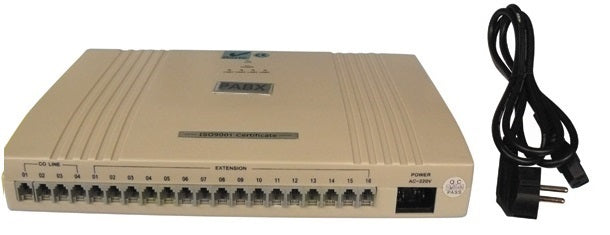 Central telephonique pabx standard 4 lignes 16 postes analogique autocommutateur - ECLATS DESTOCKAGE