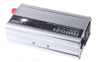 Changeur survolteur 1200w convertisseur de tension 12v 220v usb 5v k1240 - ECLATS DESTOCKAGE