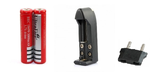 Chargeur 1.2v 9v 3.7 v + 2 batterie 3.7v aa li-ion 18650 16340 14500 17670 175006 6f22 cr123 cr123a - ECLATS DESTOCKAGE