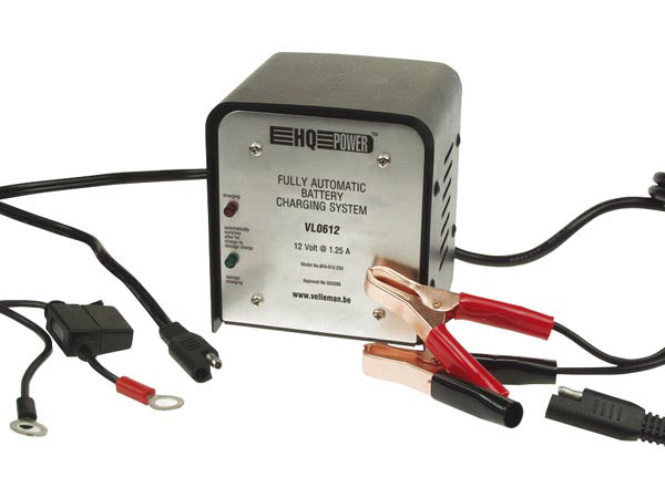 Chargeur 220v 6v 1.25a batterie vl0612 entierement automatise pour accus acide de plomb ECLATS DESTOCKAGE