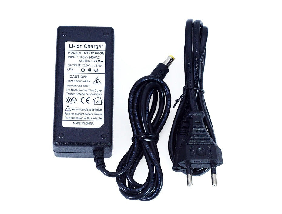 Chargeur adaptateur 11.1v 12v 12.6v 3A 3s pour 18650 batterie lithium polymer 5.5 x 2.1mm euro plug YH-48W ECLATS DESTOCKAGE