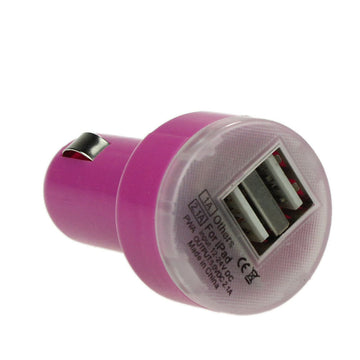 Chargeur adaptateur alimentation 12v 5v 1A usb double allume cigare voiture mp3 ipod ECLATS DESTOCKAGE