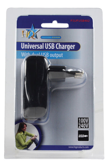 Chargeur alimentation 110v secteur 220v double prise usb 5v ipd-power40 ipad p.sup.usb402 psseusb7 ECLATS DESTOCKAGE