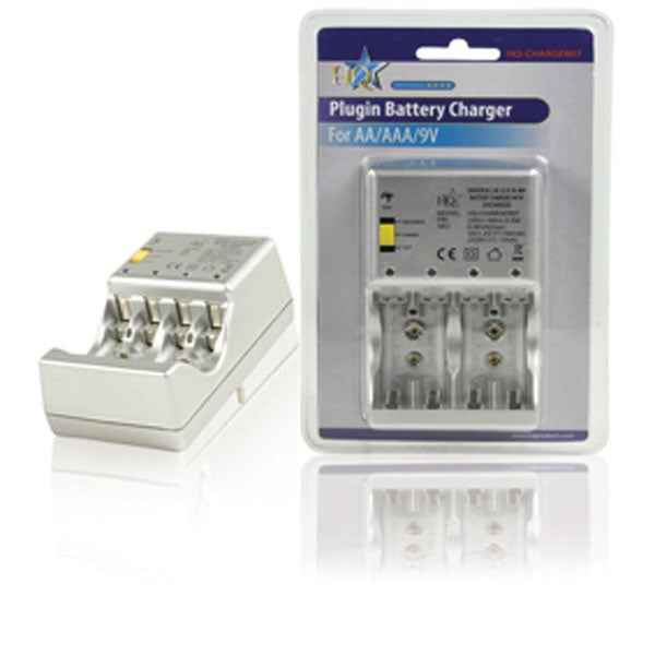 Chargeur de batteries ou pile rechargeable hq charger10 aa aaa nimh nicd plug in ECLATS DESTOCKAGE