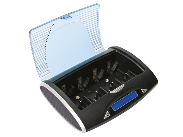 Chargeur déchargeur rapide universel vle4 pour accus nimh avec afficheur lcd et sortie usb ECLATS DESTOCKAGE