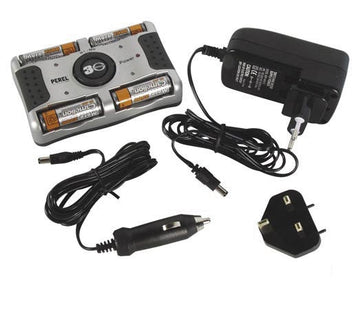Chargeur ni mh super rapide pour r3 r6 ni mh 4 accus r6 nimh cl2500huf 2500mah ECLATS DESTOCKAGE