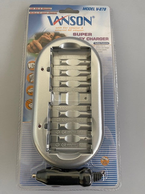 Chargeur nimh nicd batterie accumulateur accu pile ni mh hr6 hr03 lr3 lr6 aa aaa vl9878 prise allume cigare ECLATS DESTOCKAGE