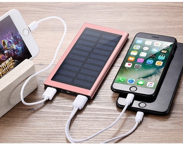 Chargeur Solaire Portable 20000mAh de Batterie Externe Voyage pour iPhone X 6 7 8 Plus ECLATS DESTOCKAGE
