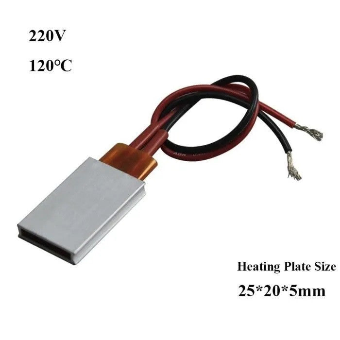 Chauffage 30w 220v 80 degre 35x20x5mm plaque element chauffant ptc thermistance aluminium pour coffre camera ECLATS DESTOCKAGE