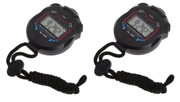 2 Chronomètre de sport Chronomètre numérique Compteur Chronomètre Compteur Sport Alarme Sport ECLATS DESTOCKAGE