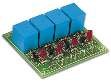 Circuit a 4 relais 9v 300ma en kit (non monté) 4 sorties de 3a k2633 ECLATS DESTOCKAGE