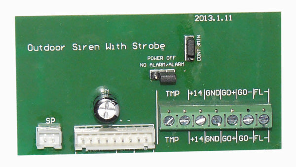 Circuit de sirene autoalimentee sa120n BS-1 alarme sonore securite ECLATS DESTOCKAGE
