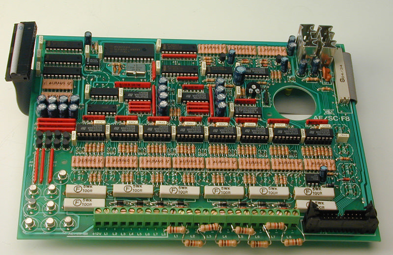 Circuit electronique ae/sc-f8 de centrale alarme aef8 aef16 aef24 detection incendie - ECLATS DESTOCKAGE