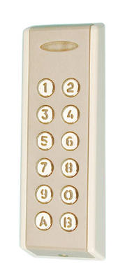 Clavier alarme electronique touche metallique retro eclairage 12vcc inox tb claviers alarmes ECLATS DESTOCKAGE