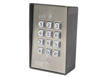 Clavier metal 12v code 2 canaux dk-9350a 12vcc 24vca ip66 antivandale etanche eclairage HAA9350 ECLATS DESTOCKAGE