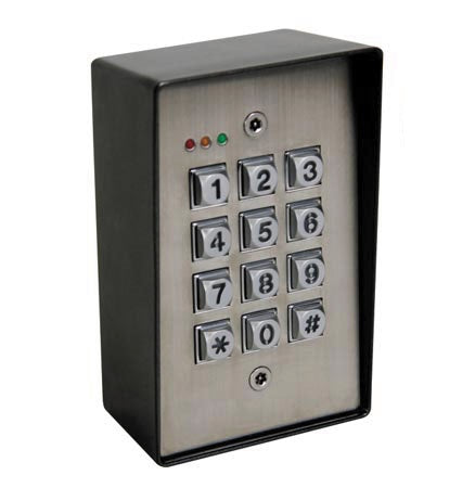 Clavier metal 12v code 2 canaux haa2850 dk2850 12vcc 24vca ip66 anti vandale etanche eclairage ECLATS DESTOCKAGE
