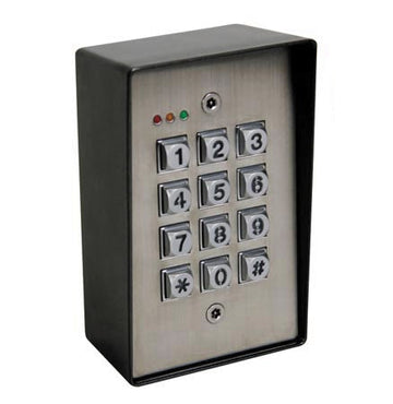 Clavier metal 12v code 2 canaux haa2850 dk2850 12vcc 24vca ip66 anti vandale etanche eclairage ECLATS DESTOCKAGE